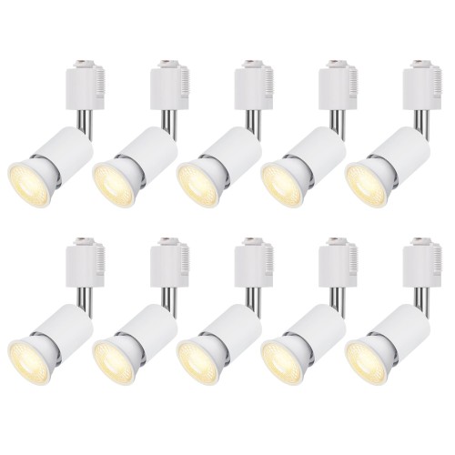 DiCUNO 導管軌跡用注目の的 E26口金 LED白熱電球付き添い人 60W形好いかげんに 白熱電球色 LED注目の的 6W ライティングバー用注目の的 導管軌跡用物の具 高明快さ 2700K 広角 非調光 白いこと 10個入