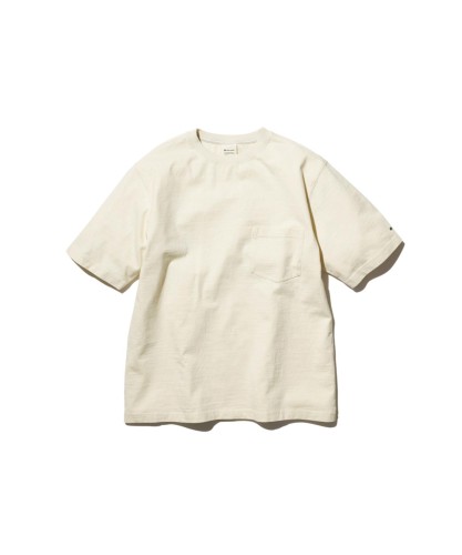 スノーピーク(snow peak)プルオーバー Recycled Cotton T-Shirt size M OATMEAL TS-25SU402御祭り 難民キャンプ アウトドア