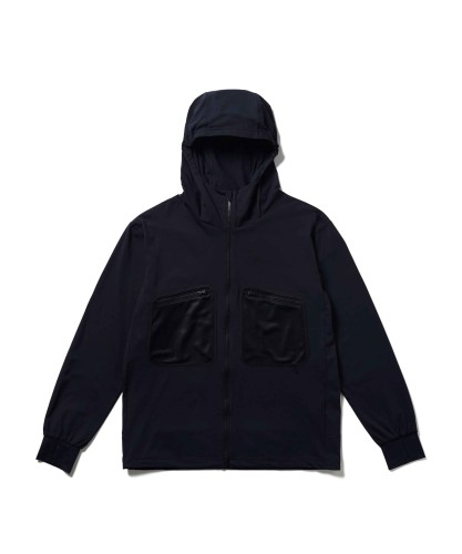 スノーピーク(snow peak)Water Active Zip Up Hoodie JK-25SU013 アウター 上衣 パーカー フーディ ジップアップ メンズ レディース BLACK S