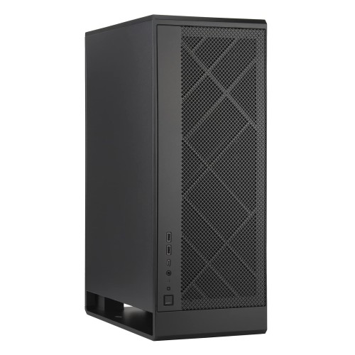 SilverStone Micro-ATX楼観入れもの 180粍気違い積み上げる SST-ALG1MB 黒いこと