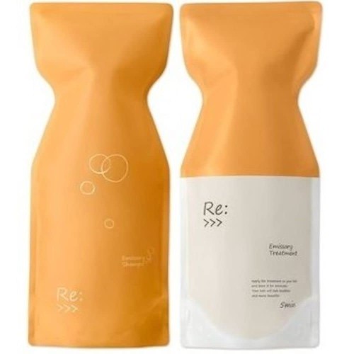ADJUVANT アジュバン リ:エミサリーシャンプーR 600ml  手当てR 600g 詰替用書き割り