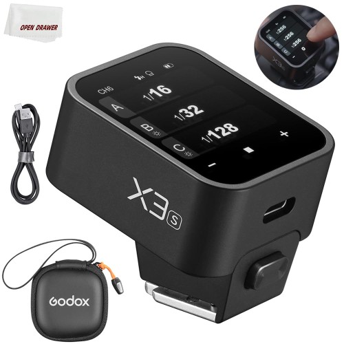 Godox置き目Godox X3-S ワイヤレスフラッシュトリガー、OLEDタッチスクリーン TTL、TCM取り替えっこ役立つこと付き添い人、850mAh蓄電池、USB-C申し受ける、Sony写真機用