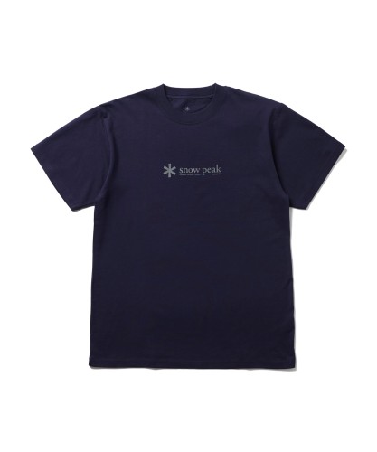 スノーピーク(snow peak)Tシャツ Soft Cotton Logo Short Sleeve T-Shirt size M NAVY TS-25SU401フェス キャンプ アウトドア