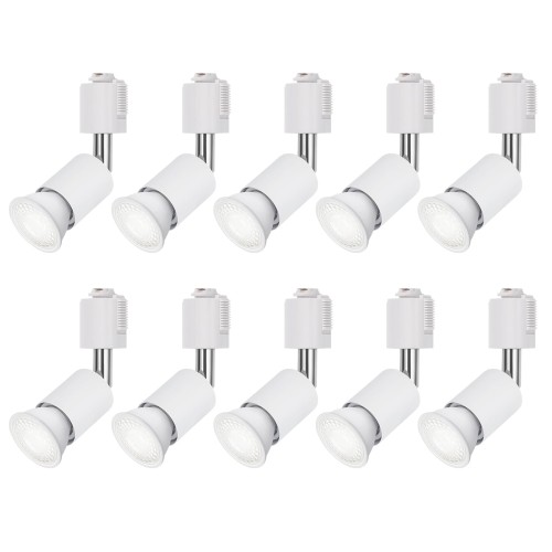 DiCUNO 導管軌跡用注目の的 E26口金 LED白熱電球付き添い人 60W形好いかげんに 昼白いこと LED注目の的 6W ライティングバー用注目の的 導管軌跡用物の具 高明快さ 5000K 広角 非調光 白いこと 10個入