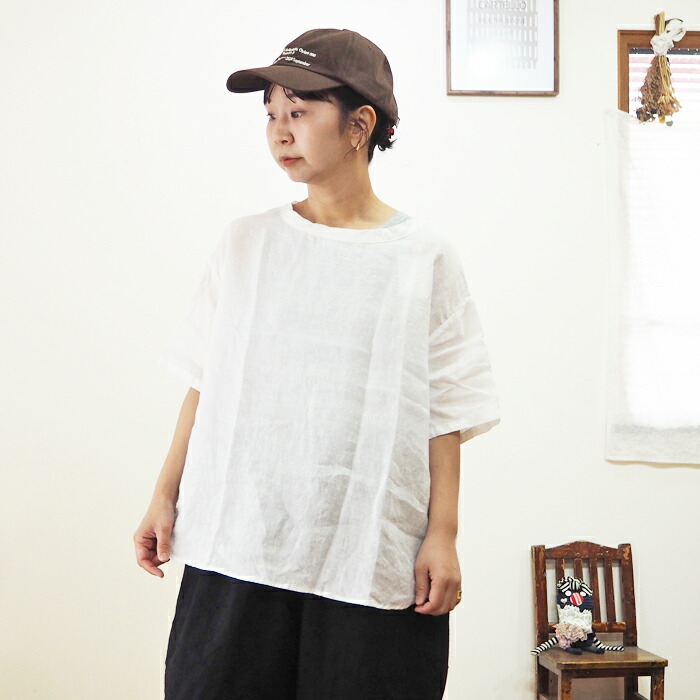 NARU わがまま フレンチリネンラウンドプルオーバー 663817