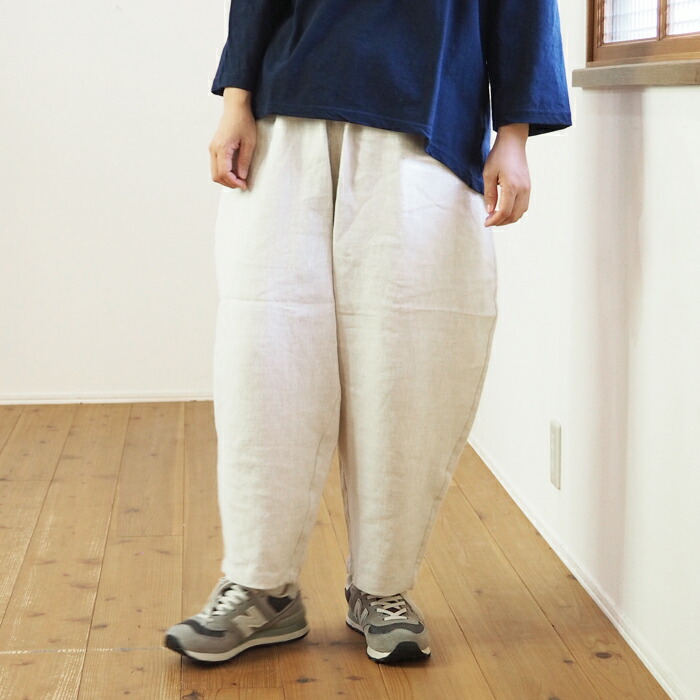 平織リネンistaパンツ/ista-ire’25’SS 楽天市場】【完売】【送料無料】 ista-ire 平織リネン ワイド