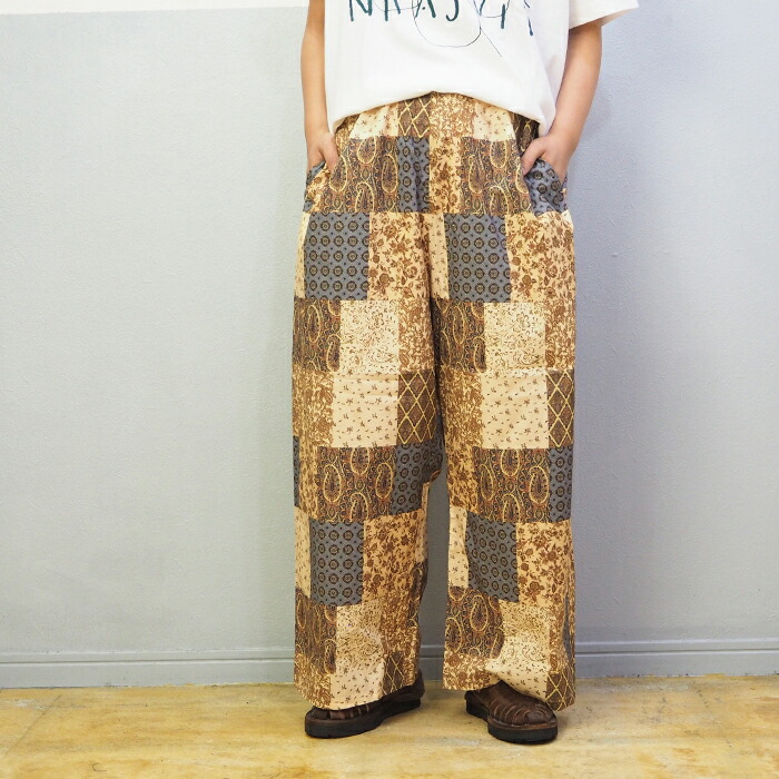 ICHI Antiquite's イチアンティークス　リネンギンガムパンツ ICHI Antiquite's イチアンティークス リネンギンガムパンツ