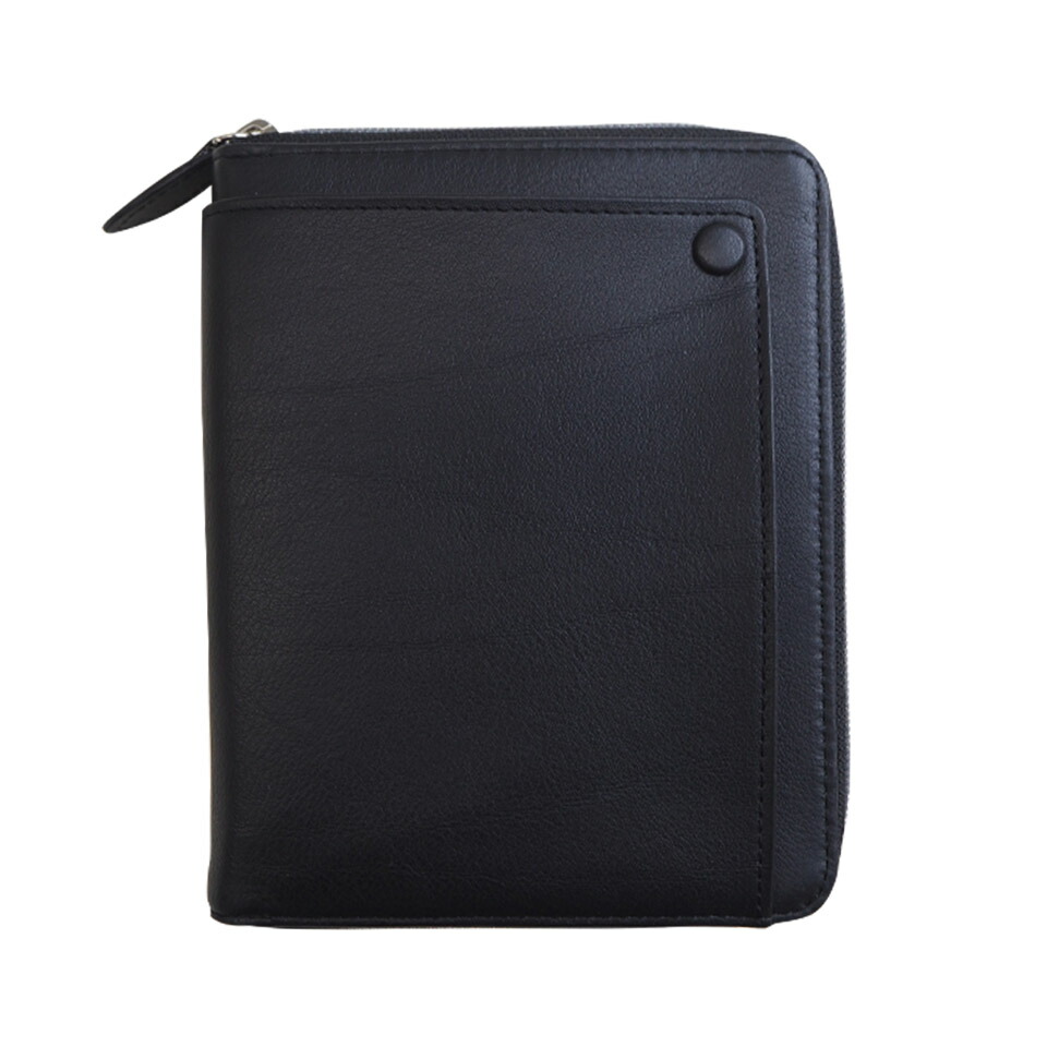 アシュフォード　ASHFORD　システム手帳　レーニエ　クラッチジャケット　 ＭＩＮＩ６　ミニ６　１３mm　リフィルパッド　zip　ブラック 1436-011 ミニ６穴　ビジネス手帳 手帳　ステーショナリー　ギフト　プレゼント　贈答品　記念品　お祝い　文房具