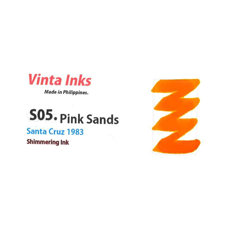 ヴィンタ インクス Vinta Inksシマーリングインク シリーズs05 Pink Sands ピンクサンズ フィリピン 万年筆インク 万年筆 ボトル インク 染料インク 水性インク筆記具 インク ボトル 文房具 Crunchusers Com