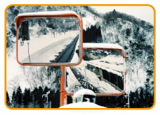 【80糎】曲線状の形銀鏡 安全性のある銀鏡 通い路照りかえす鏡 商業主義設立内 通い路鏡 二面鏡 2面鏡 角形 角型 600×800 冷ややかさ地 受け止める押しとどめる 雪 豪雪一画 電熱防曇銀鏡 ナック・ケイ・エス 1mel6080w