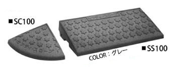 ミスギ セフティ・スロープ SSC100-A グレー 新素材でさらにグレードアップ お得なセット商品!