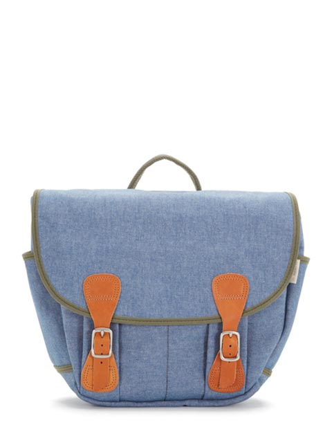 Billykirk Messenger Bag Light Blue Tan