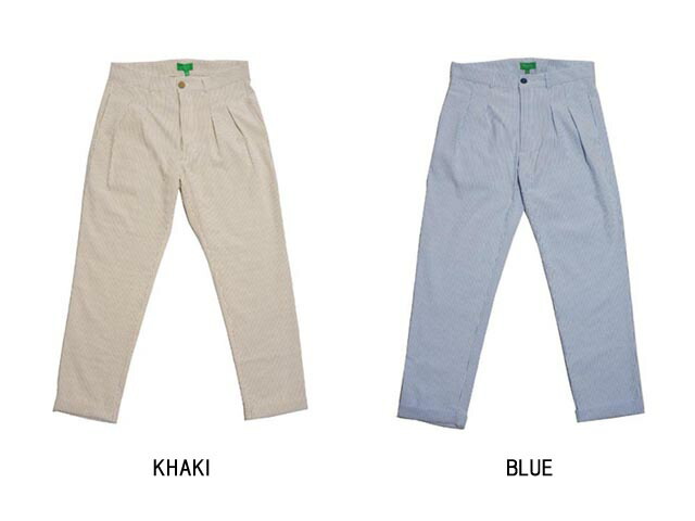 MAGILL LOS ANGELES マギル　ロサンゼルス HARRIS SEERSUCKER PLEATED TROUSER　ハリス　シアサッカー　プレイド　トラウザー
