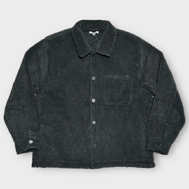 Madewell / Teddy Shirt Jacket / BLACK COAL