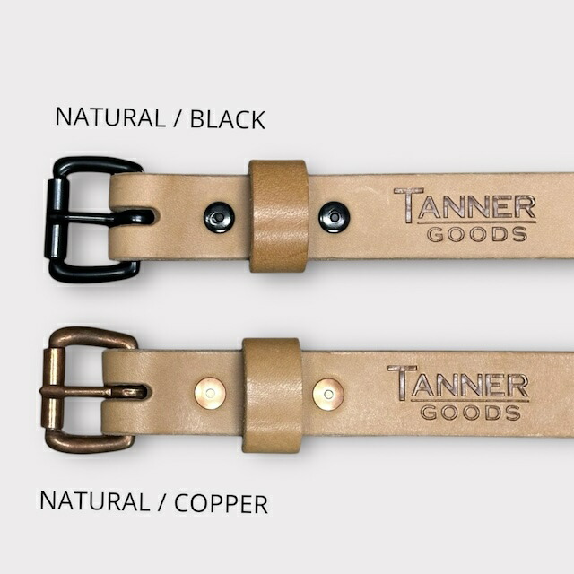 TANNER GOODS / Skinny Standard Belt (NATURAL)