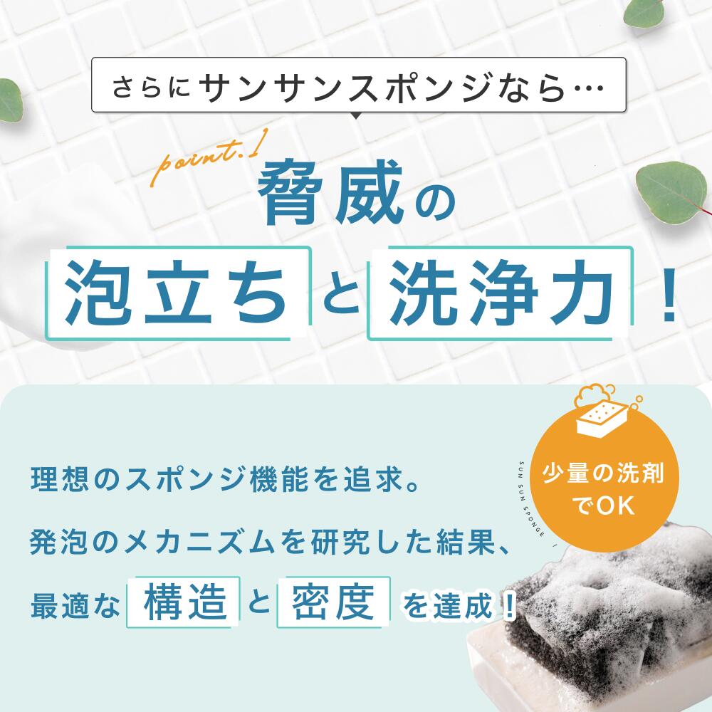 【★TV放送商品★】サンサンスポンジ 4個セット 全9色 キッチンスポンジ 長持ち 洗いやすい 食器 皿洗い 台所 風呂 シンプル さんさんスポンジ 送料無料 まとめ買い おすすめの使い方 3か月ローテーション ギフト 母の日 父の日