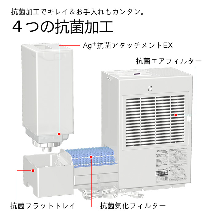 送関込 ダイニチ工業 加湿器 HD-RXT521(W) WHITE | giulianacividanes