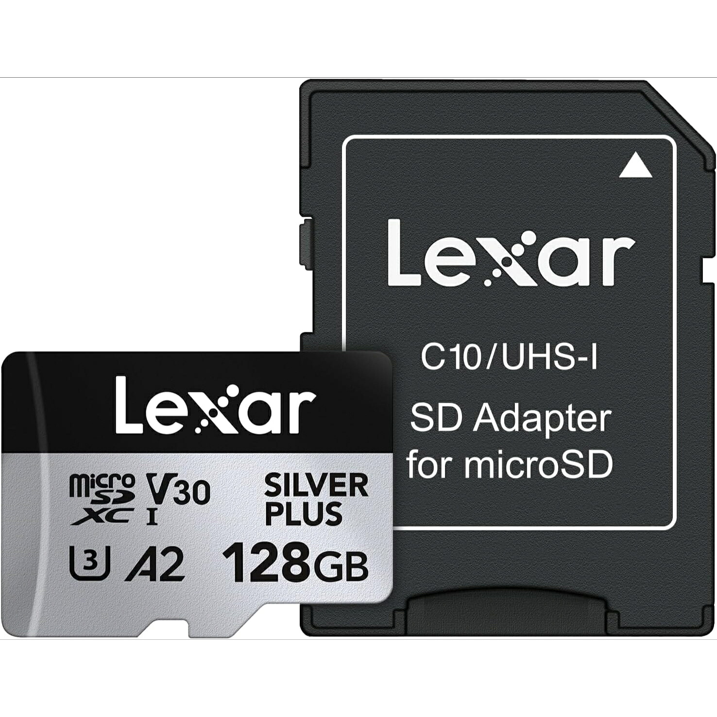 Lexar 128GB Professional Silver Plus Micro SDカード UHS-I C10 U3 V30 フルHD & 4K 最大205/150MB/s microSDXCメモリーカード ビデオグラファー/ゲーマー向け (LMSSIPL128G-BNANU)｜大日本空輸　店