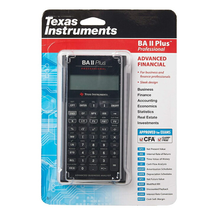 Texas Instruments BA II Plus Professional 金融電卓 ecou.jp