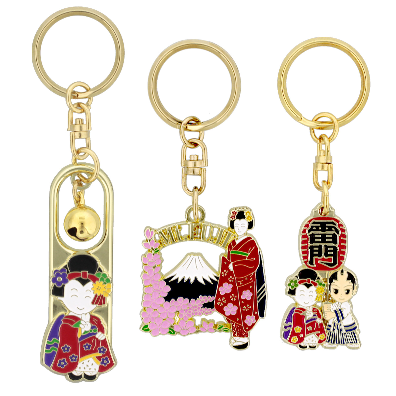 楽天市場】鈴 根付け 3個 セット ストラップ キーホルダー 日本 東京