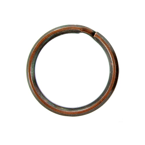 二重リング パーツ 三角押し 1N 鉄製 1.8×内21mm 直径25mm ブロンズ 銅古美 50個/100個/500個/1000個 大王製作所 キーリング 手芸 コイルパーツ 金具