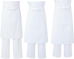 【飲食店制服】【貨物輸送無料】前垂れ 白【御役目用】 前掛 綿100％ T-81 お買い得10枚組  アルべチトセ arbe chitose