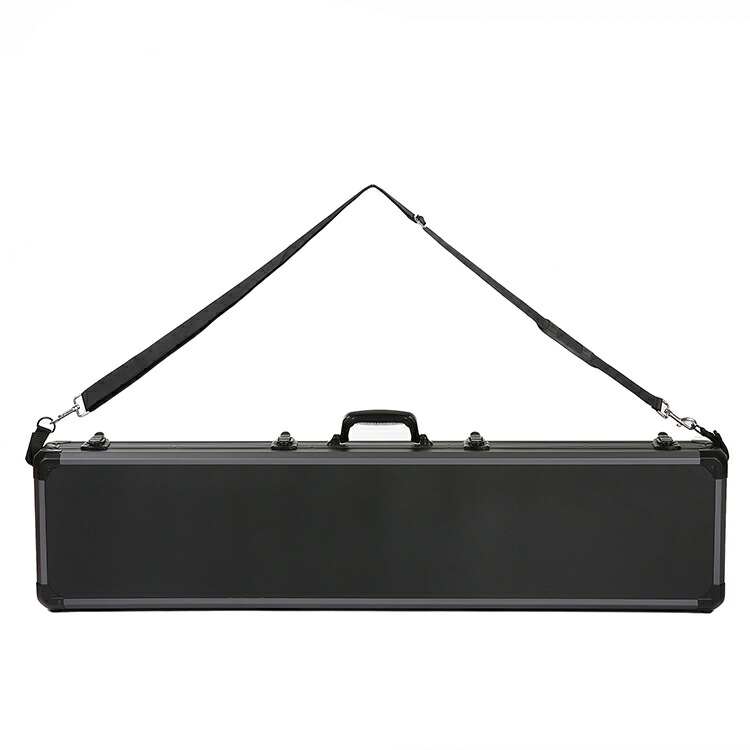 ハードアタッシュ型ガンケース<BR>120 ブラック 黒フレーム[AG-8255R] ハードケース<BR>ショルダー付き<BR>ロング　日本刀　大きい　長い　特大 ライフルケース