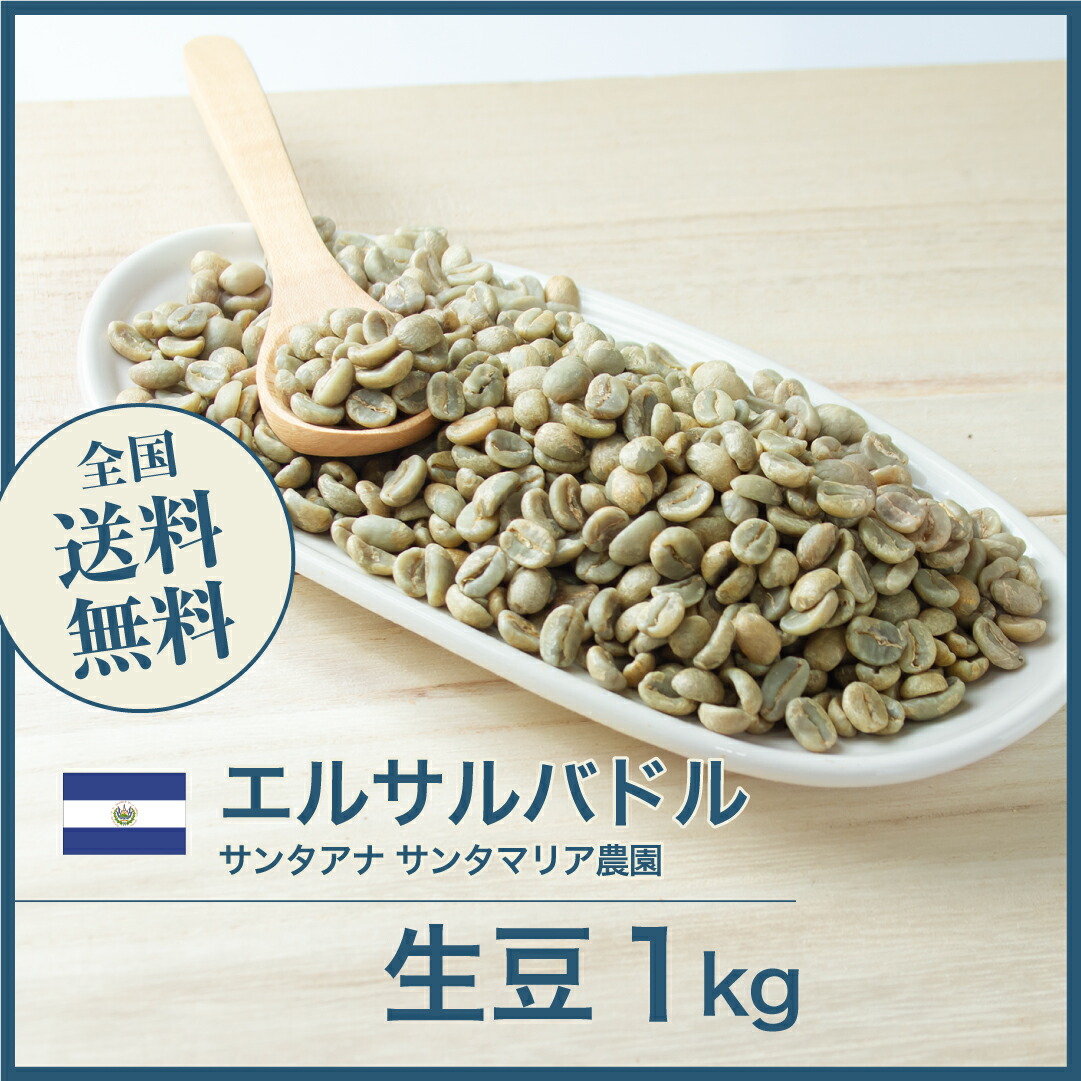 DRIP TRIP コーヒー 生豆 エルサルバドル サンタアナ サンタマリア農園 珈琲 スペシャルティ 送料無料1kg 2kg 5kg 10kg