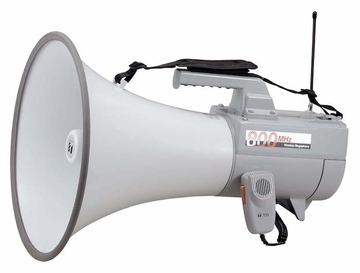 TOA ワイヤレスメガホン ER-2830W 30Wのホイッスル音付ショルダー型メガホン 選挙 街頭演説 候補者1人演説 イベント行事 防災 避難訓練