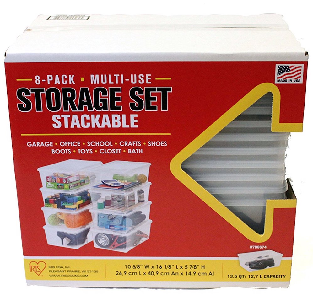 楽天市場 コストコ Iris アイリスオーヤマ 収納ボックス Box 収納ケース 12 8l 8個 ストレージセット Storaage Set Stackable 8pack Z 大伸物産 楽天市場ショップ