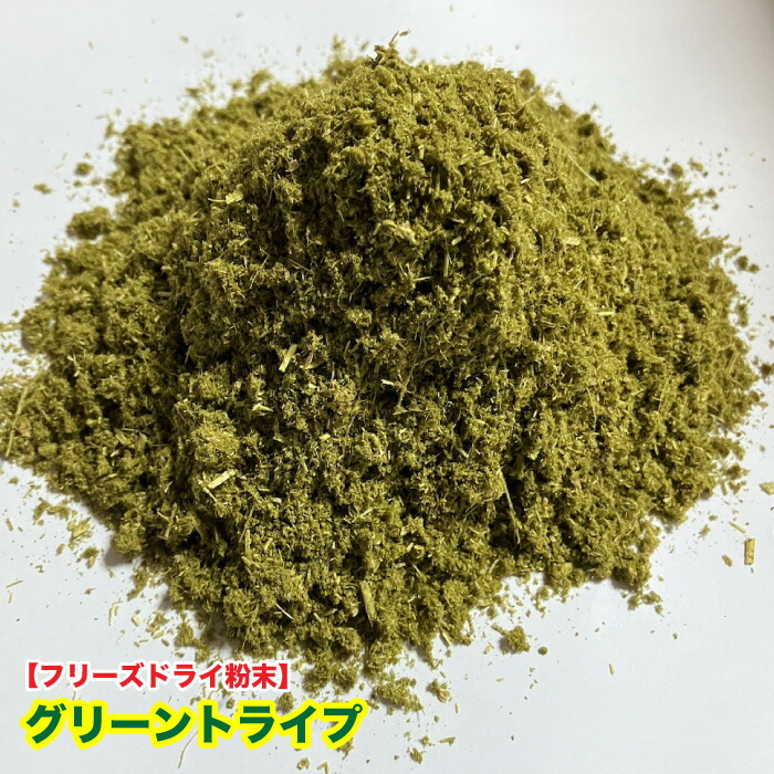 犬猫　おやつ　国内産　グリーントライプ　フリーズドライ粉末【200g】　 日本鹿の新鮮なグリーントライプ　未洗浄の胃　醗酵草など　栄養食 送料無料【DBP】