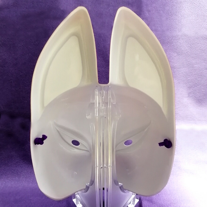 楽天市場 民芸品お面 狐面 半面 参 赤 お面 きつねお面 個包装なし おめんのダイシン 楽天市場店