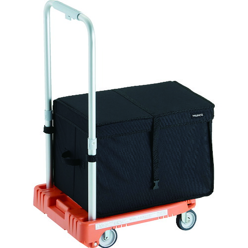 トラスコ中山 TRUSCO 樹脂台車 カルティオミニ weego 省音車輪 オレンジ THB付 WP-2G-OR-THB|DAISHIN工具箱 店