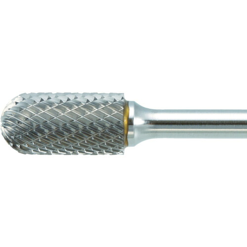 トラスコ中山 TRUSCO 超硬バー 先丸円筒型 Φ12.7X刃長25X軸6 ロング シングル TB2C127SL150 [1-436-4058]