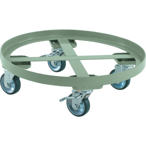 トラスコ中山 【個人宅不可】 TRUSCO 円形台車 全周ガイド型 荷重500kg 台寸Φ610 S付 RC-500S [1-300-1300]｜ＤＡＩＳＨＩＮ工具箱　店