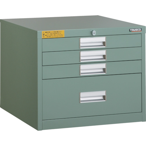 トラスコ中山 【個人宅不可】 TRUSCO LVE型キャビネット 500X550XH420 引出4段 LVE-421 [1-252-3787]｜ＤＡＩＳＨＩＮ工具箱　店