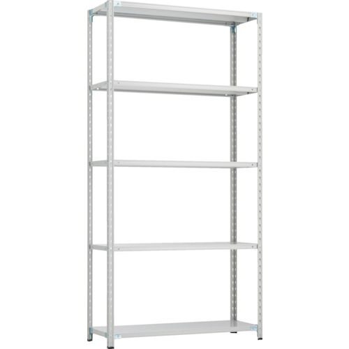 トラスコ中山 【個人宅不可】 TRUSCO CB型セミボルトレス軽中量棚 1200X300XH2400 5段 WG色 CB-8435-WG [1-254-7168]｜ＤＡＩＳＨＩＮ工具箱　店