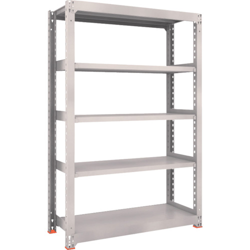 トラスコ中山 【別途送料】 TRUSCO M3型中量棚 1200X921XH2400 3段 単体 免震樹脂ベース付 ネオグレー M3-8493SFC [1-378-8479]