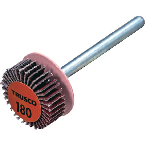 トラスコ中山 TRUSCO セラミックフラップホイール 軸径3mm #180 外径15×幅5×軸長30 （10個入） TCF1505-CE-180 [1-588-0613]