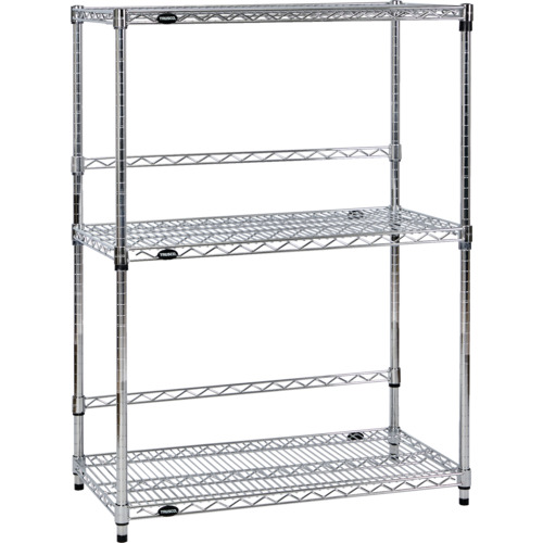 トラスコ中山 TRUSCO ステンレス製メッシュラック W905XD457XH1228 3段 バックバー付 TSMBB4343 [1-652-4738]
