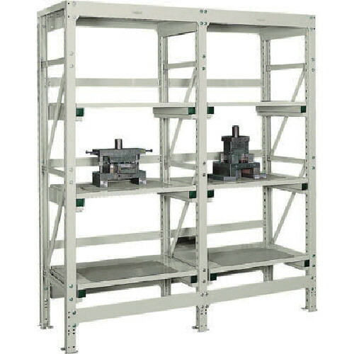 トラスコ中山 【別途送料】 【個人宅不可】 TRUSCO スチールラック 金型ラック中量用 900X617XH2115 単体 NG ネオグレー M10-7363KA [1-484-3746]｜ＤＡＩＳＨＩＮ工具箱　店