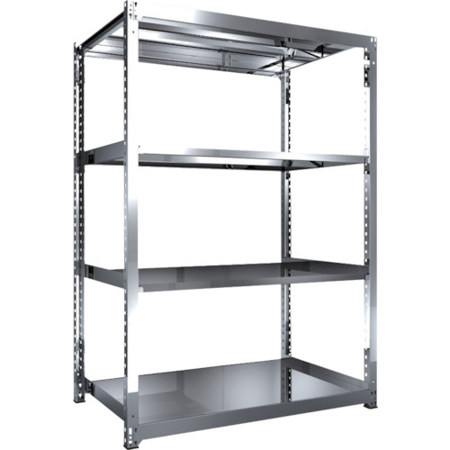 トラスコ中山 【個人宅不可】 TRUSCO ステンレス棚 SM3型 1500X921XH2100 4段 単体 SM3-7594 [1-283-8192]｜ＤＡＩＳＨＩＮ工具箱　店