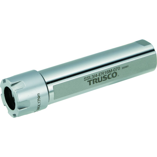 トラスコ中山 TRUSCO NC旋盤用ストレートシャンクコレットホルダ フラット付きERMコレットホルダSSL型（インチ） シャンク径1 全長129 ER20用 SSL1-ER20M-105 [1-207-6840]