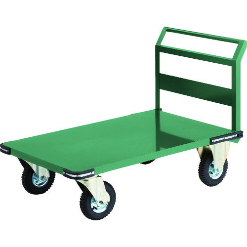 トラスコ中山 【個人宅不可】 TRUSCO 鋼鉄製運搬車 1200X750 空気入タイヤ PH-1-AR [1-149-5857]｜ＤＡＩＳＨＩＮ工具箱　店