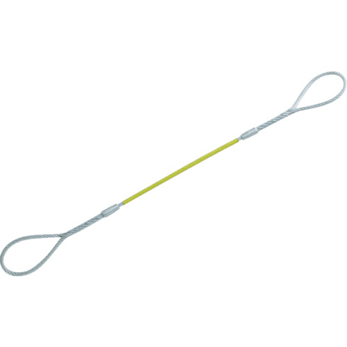 トラスコ中山 TRUSCO Wスリング Aタイプ カラー被覆付 9mmX2.0m GRC-9S2 [1-855-0551]