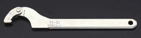エスコ ESCO 【個人宅不可】 155-230mm 自在フックレンチ（メッキ付） EA613XB-15 [2-0825918]｜ＤＡＩＳＨＩＮ工具箱　店