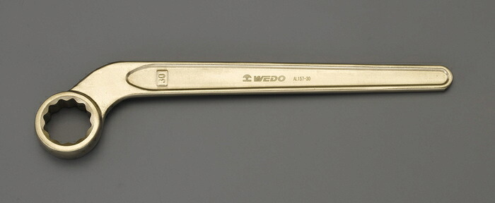 エスコ ESCO 【個人宅不可】 14mm 片口メガネレンチ（ベント・ノンスパーキング） EA643BF-14 [2-1159996]