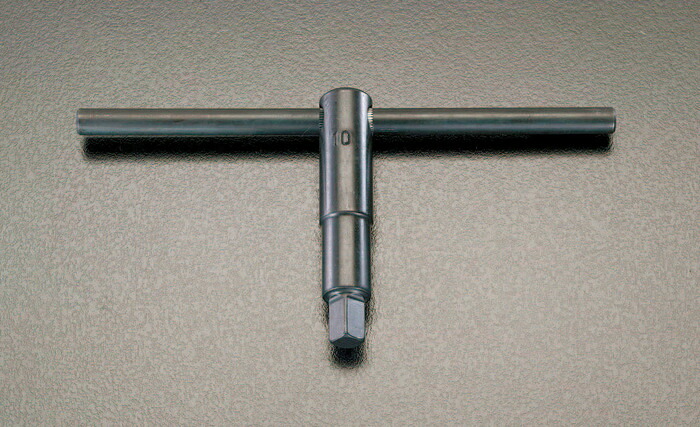 エスコ ESCO 【個人宅不可】 22mm 四角チャックキーT型ハンドル EA613AP-22 [2-1186466]｜ＤＡＩＳＨＩＮ工具箱　店