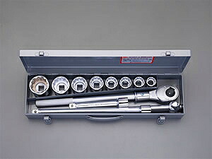 エスコ ESCO 【個人宅不可】 3/4&rdquo;DR ソケットレンチセット EA618L-4 [2-5587821]｜ＤＡＩＳＨＩＮ工具箱　店