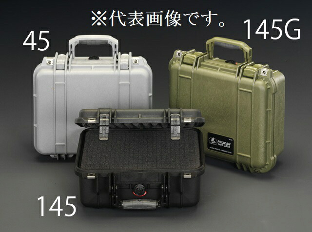エスコ ESCO 【個人宅不可】 371x258x152mm/内寸 万能防水ケース（黒） EA657-145 [2-0160446]｜ＤＡＩＳＨＩＮ工具箱　店